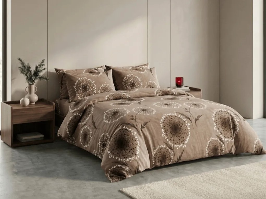 Lenjerie cocolino PAMPELINO maro deschis Dimensiune lenjerie de pat: 70 x 90 cm | 140 x 220 cm