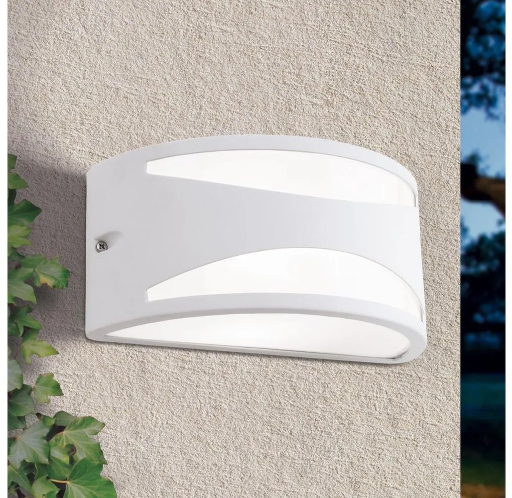 Orion - Aplică de exterior SHELL, 1 x E27, 40 W, 230 V, IP54, alb