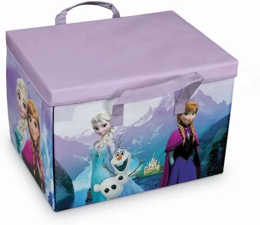 Cutie pentru depozitare jucarii 2 in 1, Frozen Play Violet, L41xl31xH28 cm
