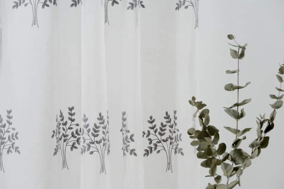 Perdea Mendola Interior, Elma, 140x245 cm, poliester, gri