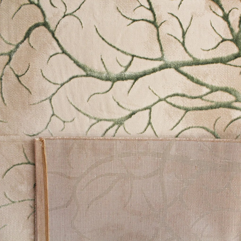 Covor Modern Living , Dormitor Dreptunghiular Elif KL8385AL Verde (Alege dimensiunea: 100 x 200)