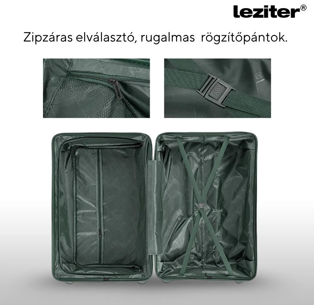 TraveLux Endure valiză medie cu capac dur 68x45x25 cm verde închis