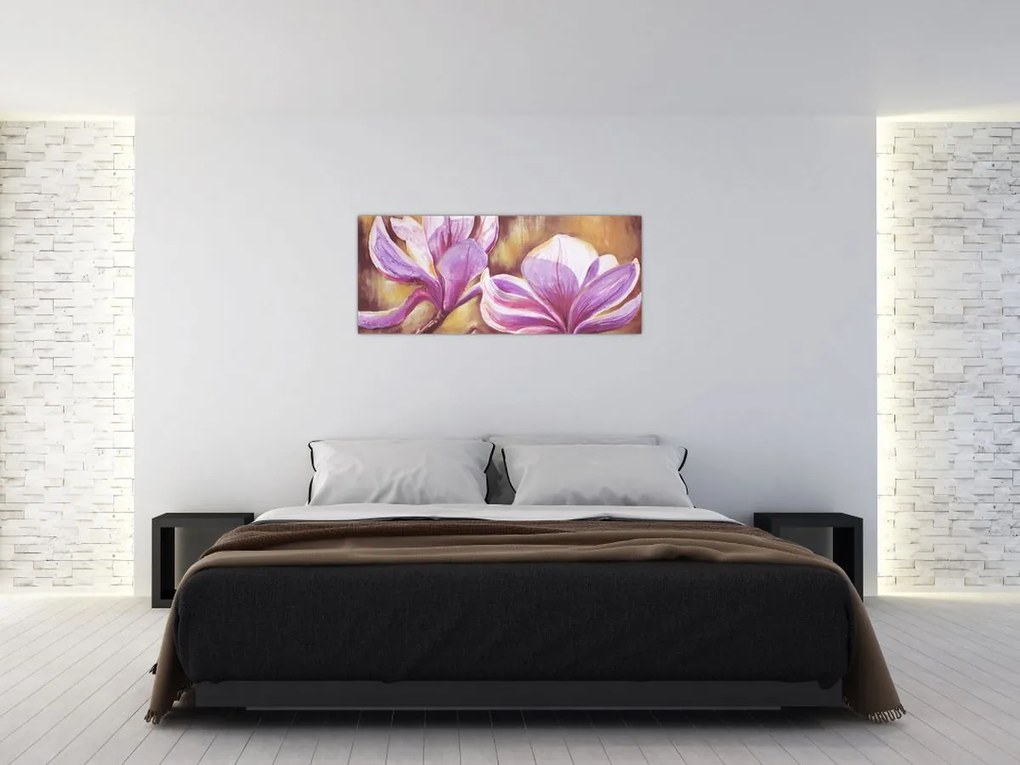 Tablou - Flori de magnolie (120x50 cm)