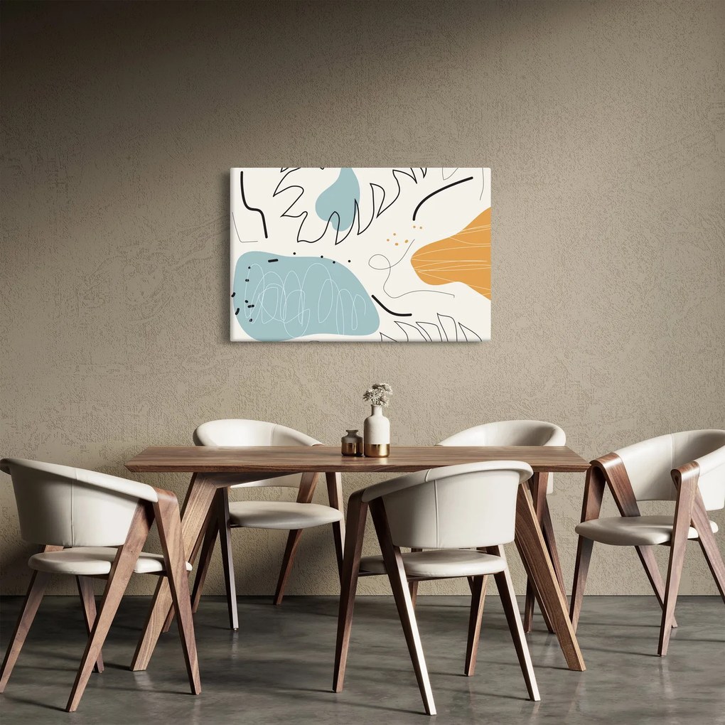 Tablou - Ilustrație de frunze (90x60 cm)