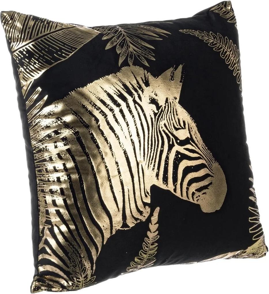 Perna decorativa din catifea Zebra 45 cm x 45 cm