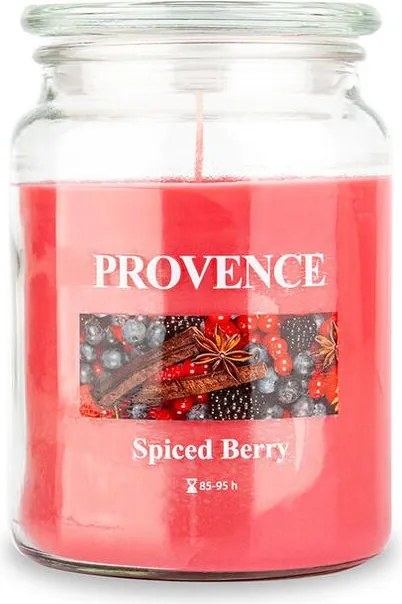Provence Lumânare în borcan cu capac FRUCTE DE PĂDURE CONDIMENTATE, 510 g
