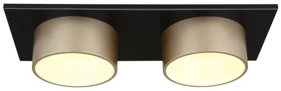 Globo 56964-2 - Plafonieră RAYMOND LED, 24W, 230V, 3000K, 46x20 cm, alamă