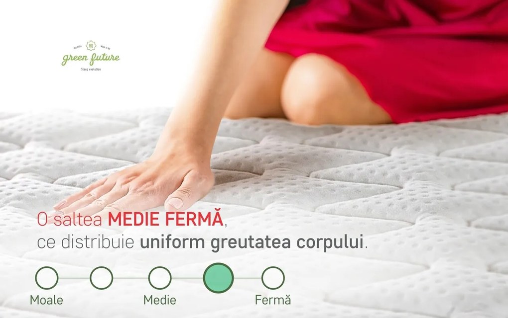 Saltea ortopedica Hotel Line Deluxe Memory Pocket 90x200 cm