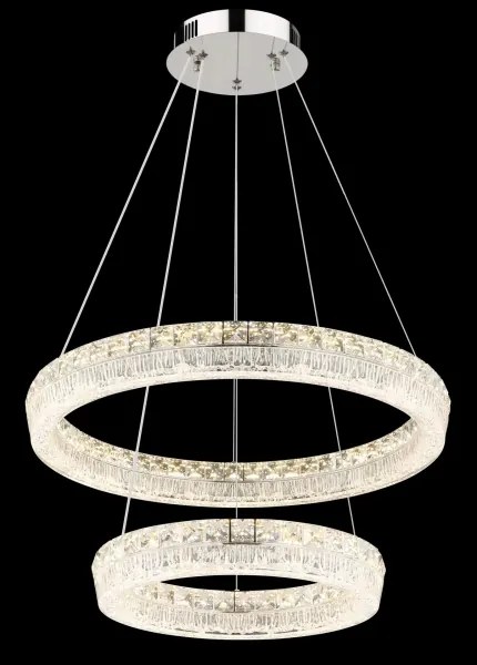 Globo 67387-60 - Lustru suspendat LED reglabil pe cablu LAUREL LED/60W/230V transparent + telecomandă