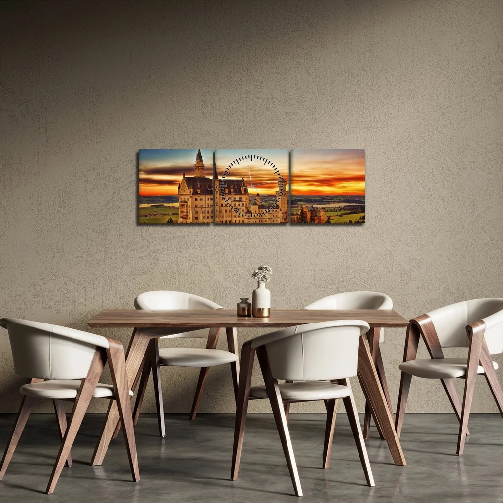 Tablou - Tyskland (cu ceas) (90x30 cm)