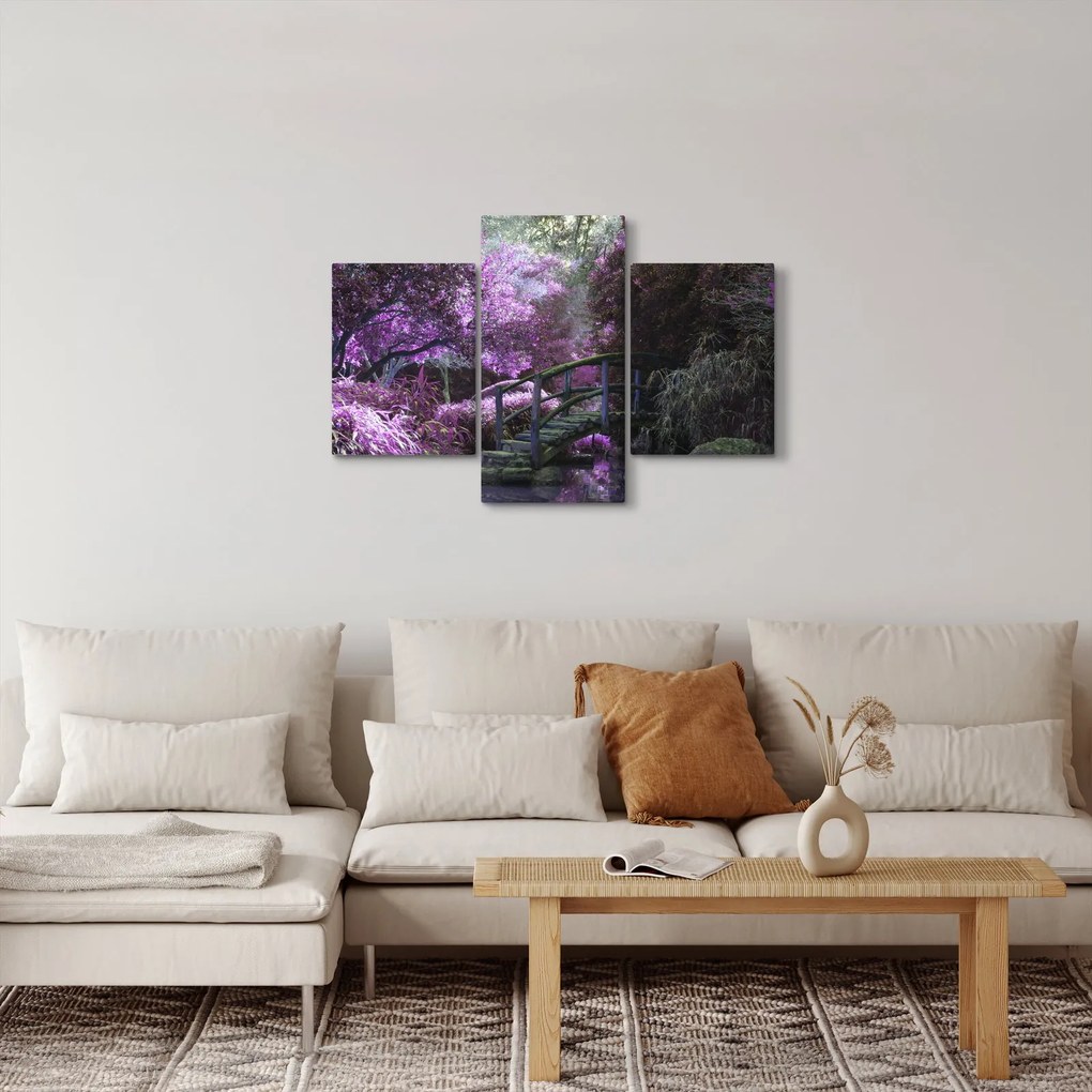 Tablou -cu grădina violetă (90x60 cm)