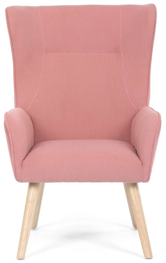 Fotoliu cu spătar înalt PINK2, roz