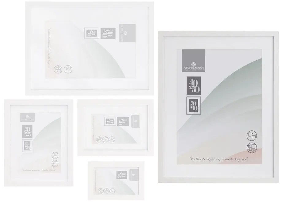 Ramă foto albă de agățat 42x52 cm Sencillo – Casa Selección