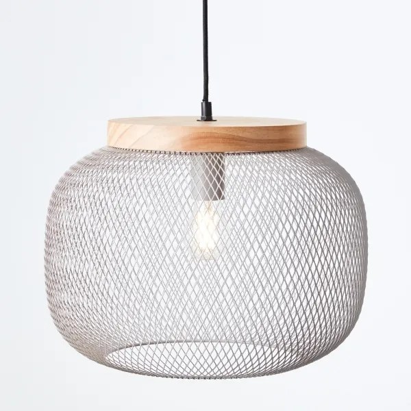 Brilliant - Pendul pe cablu GIADA, 1xE27/40W/230V, Ø 39 cm, gri