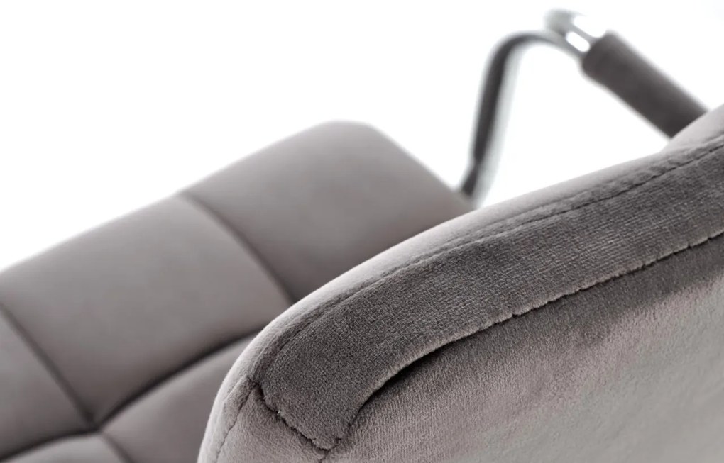 Scaun de birou Gonzo 4 Velvet Gri – H105 cm