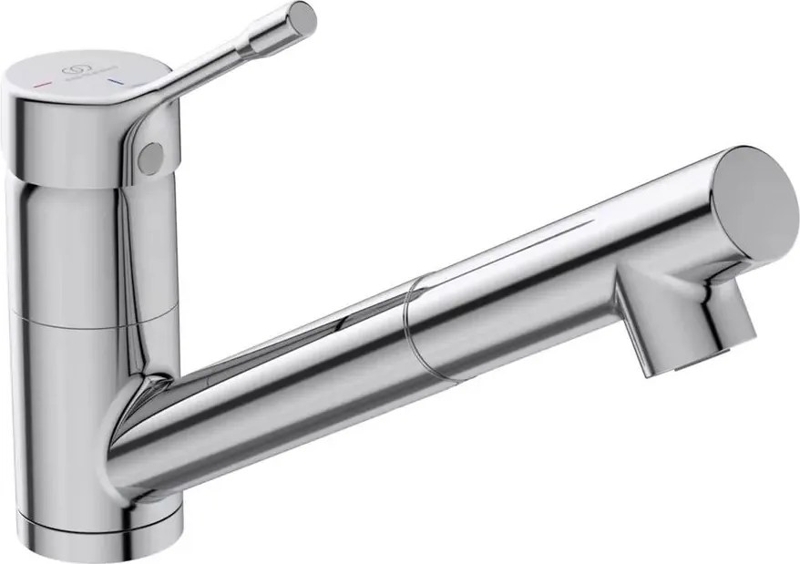 Baterie bucatarie cu dus extractibil Ideal Standard Ceralook BlueStart finisaj crom lucios