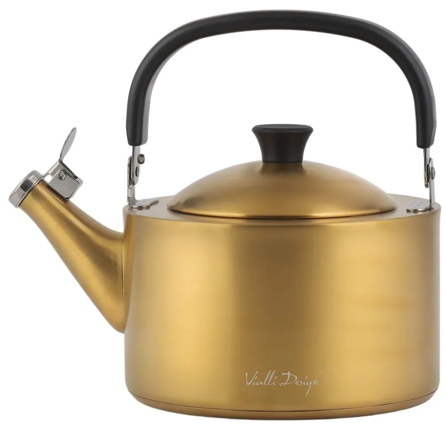 Ceainic auriu din oțel inoxidabil 1,5 l Diamante – Vialli Design