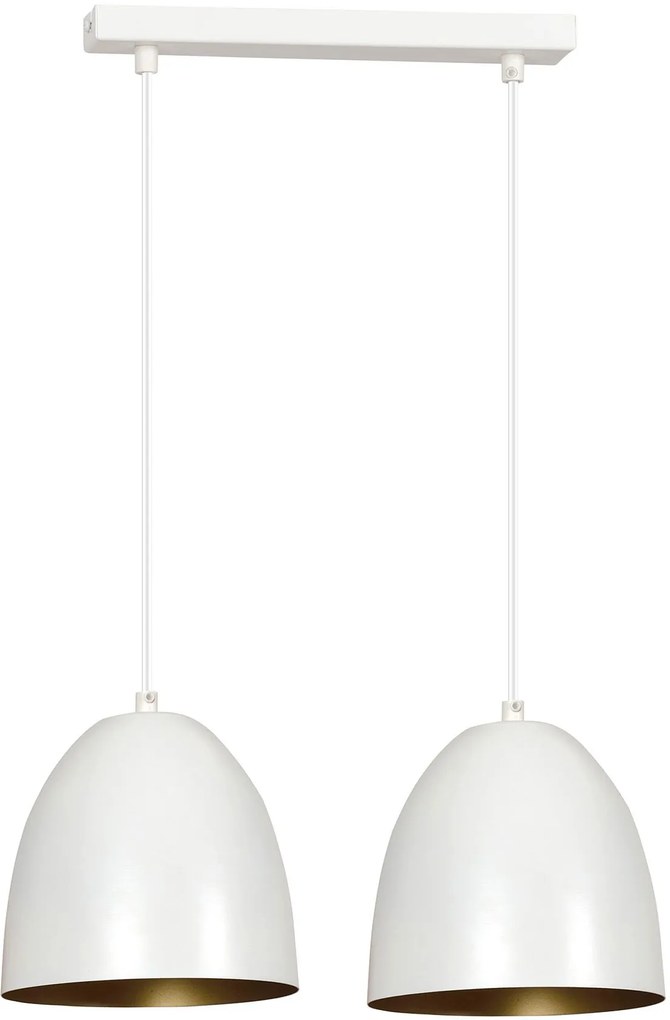 Emibig Lenox lampă suspendată 2x60 W alb-brilian 411/2