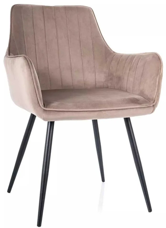 Scaun de bucătărie Viona Velvet, bej
