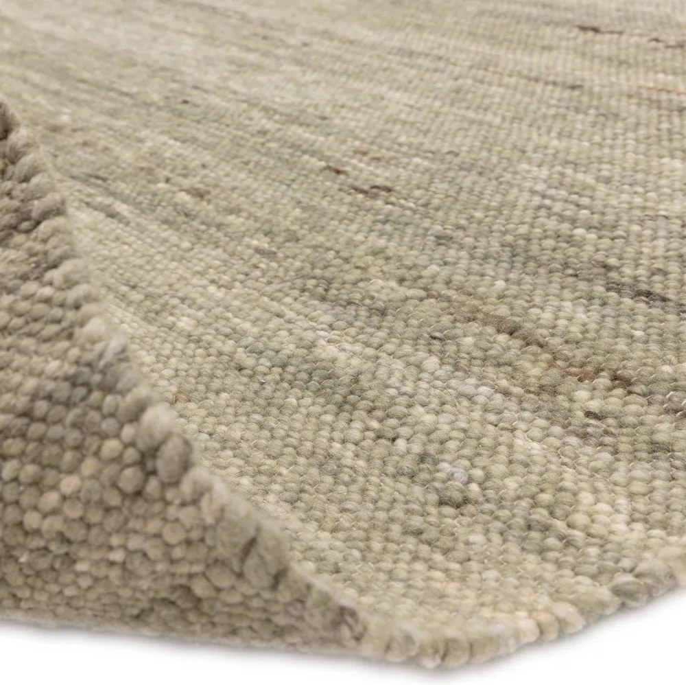 Covor kaki reversibil, țesut manual din amestesc de lână 160x230 cm Birkdale Pistachio – Asiatic Carpets