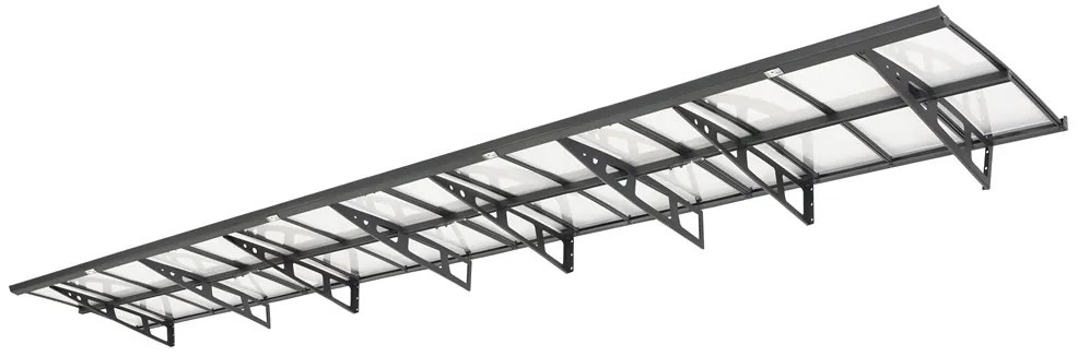 Copertină pentru ușă Kassel 100 x 600 cm CoverTech antracit