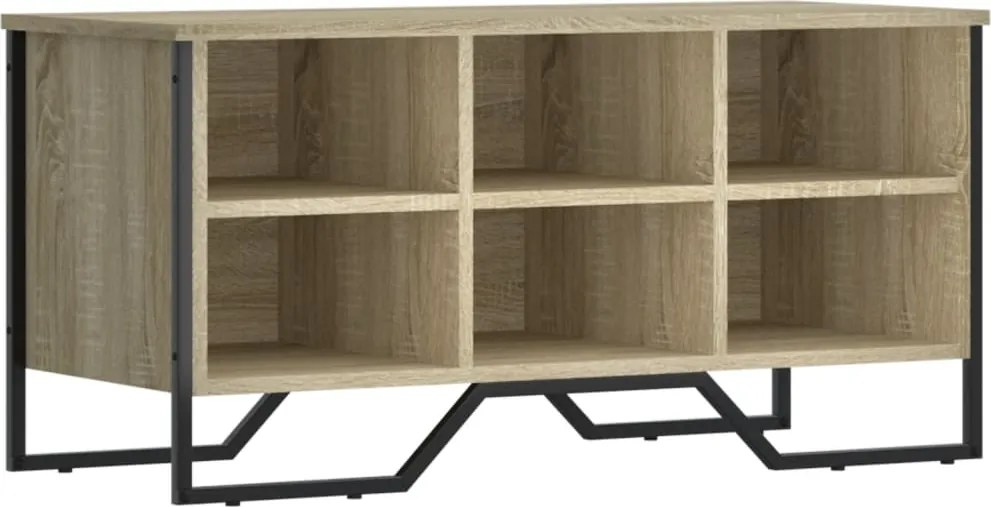 vidaXL Pantofar, stejar sonoma, 90x38x45,5 cm, lemn prelucrat