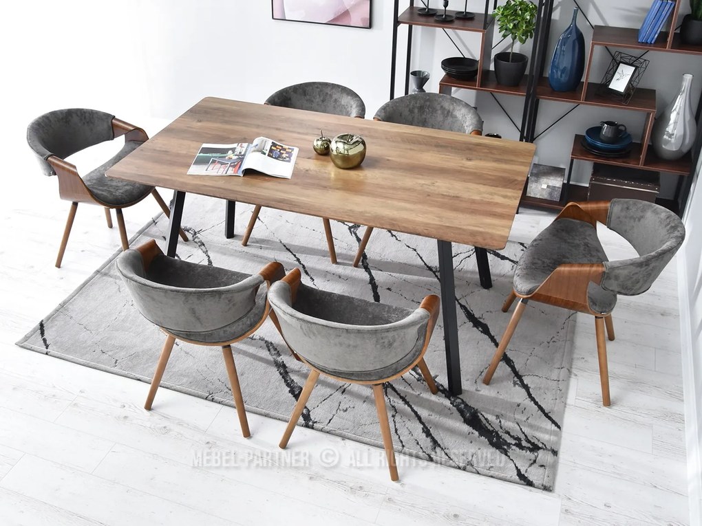 Scaun Bjorn K (gri + nuc). 1110939