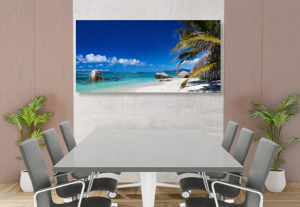 Tablou plaja din Anse Source
