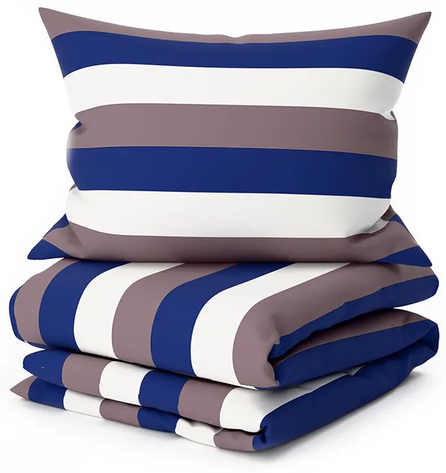 Lenjerie de pat bumbac Tridens alba