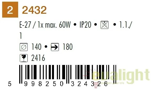 Aplica de perete, Grace 2432 RX