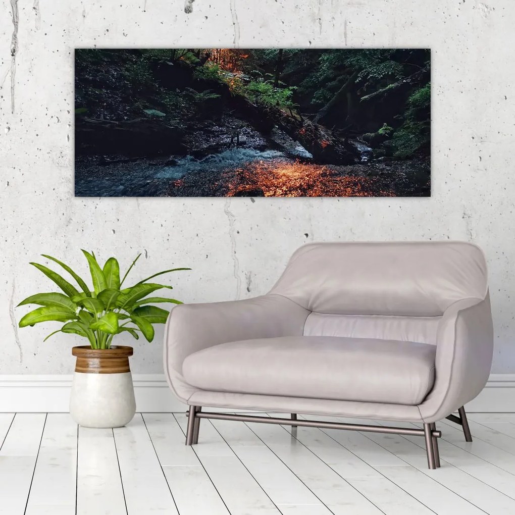 Tablou cu râu montan (120x50 cm)