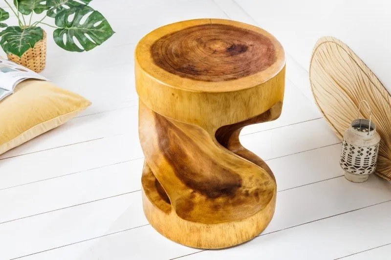 Masuta auxiliara design unicat Arte 35cm natur