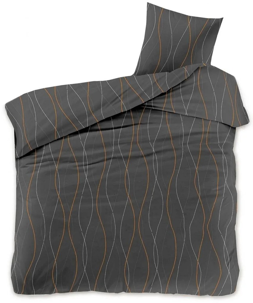Lenjerie de pat din microfibra CORVIN maro Dimensiune lenjerie de pat: 2 buc 70 x 80 cm | 160 x 200 cm