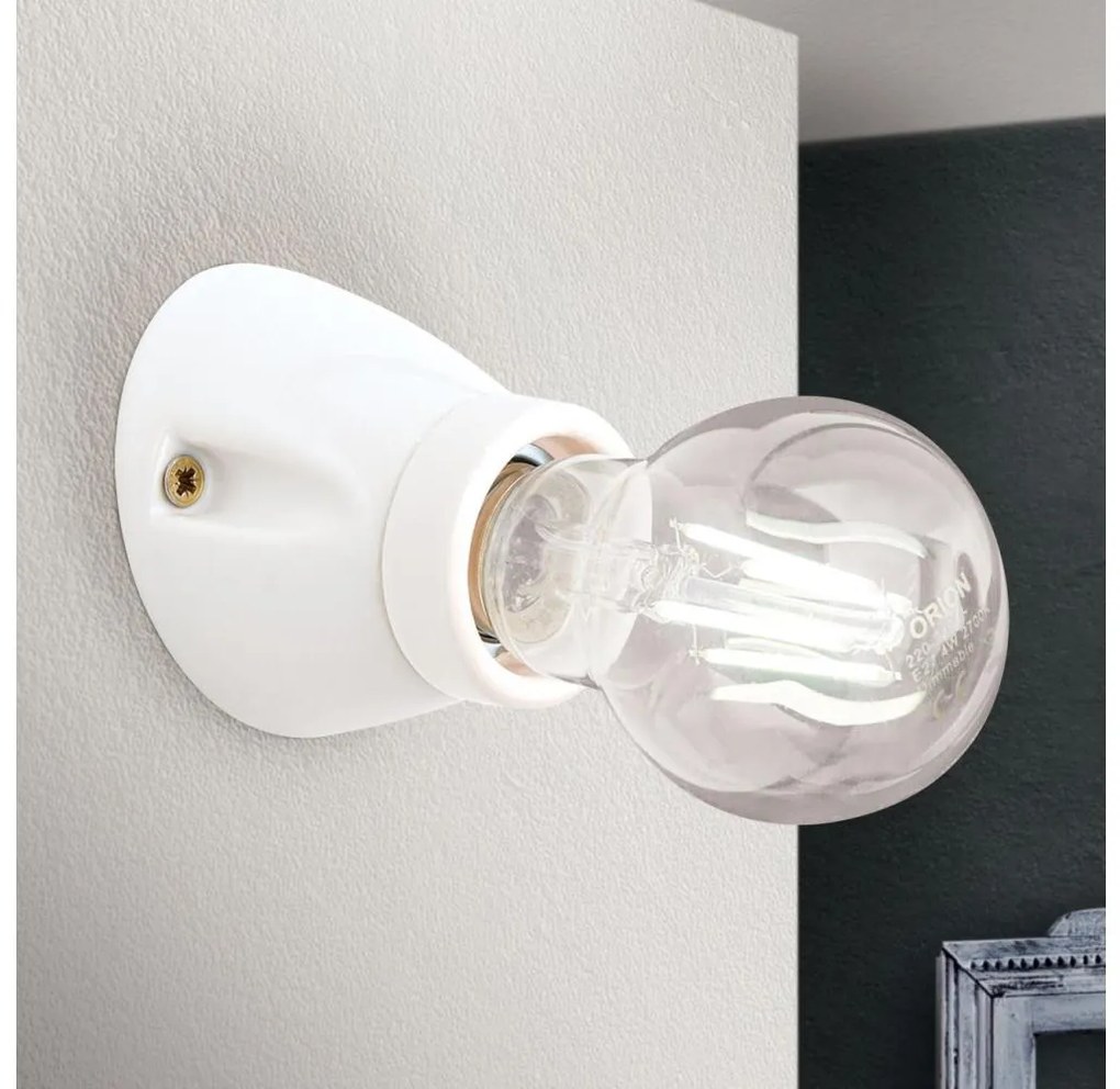 Orion - Aplica de perete FROST 1xE27/60W/230V albă