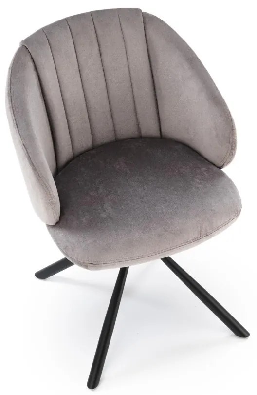 Scaun rotativ K533 stofa gri