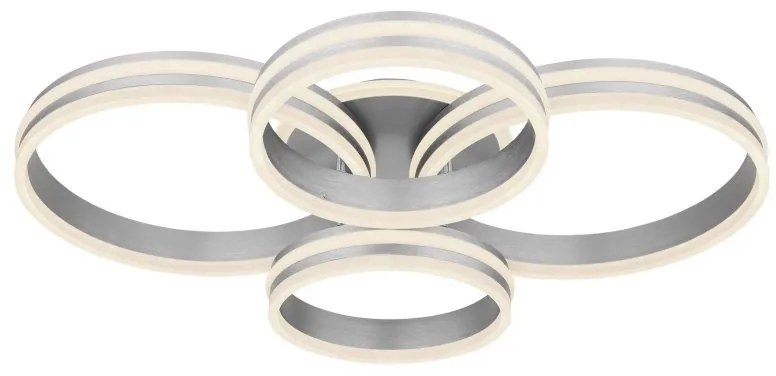 Plafoniera LED dimabila cu telecomanda design modern Rubio gri