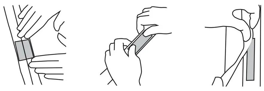 Plasă de protecție împotriva insectelor Orion pentru uși, negru, 100 x 212 cm