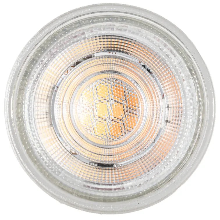 Set de 5 becuri LED GU10 50mm cu 3 trepte de intensitate luminoasă, reglabile în Kelvin, transparente, 4,9W 450 lm 2000-2700K