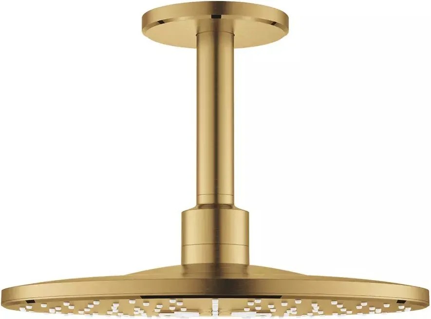 Palarie si brat de dus Grohe Rainshower SmartActive 310 cu 2 functii auriu periat Cool Sunrise