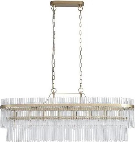 Searchlight 11400-8GO - Candelabru cu lanț LARA 8xE14/60W/230V