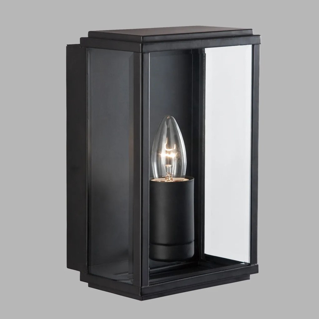 Aplica de perete exterior stil clasic IP44 Box 8204BK SRT