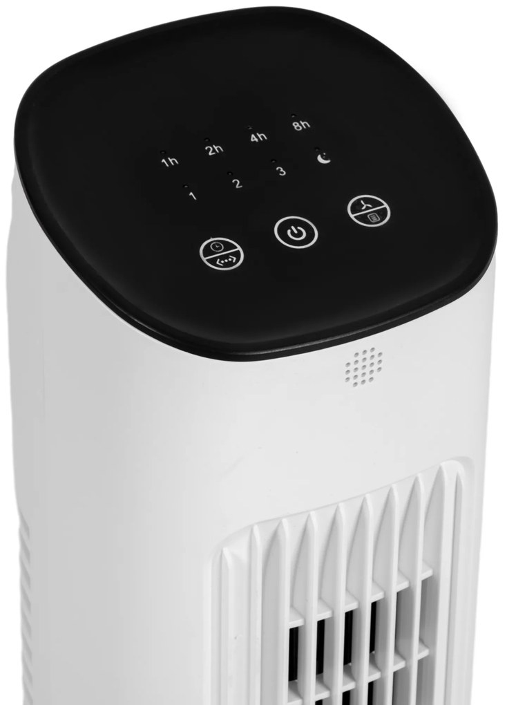 Ventilator turn HOMCOM cu telecomandă, 3 viteze, mod de repaus | Aosom Romania