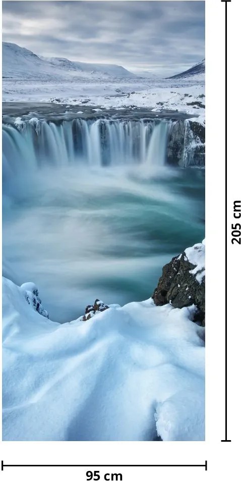 Fototapet pentru ușă - Cascada zeilor (95x205cm)