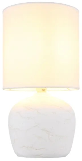 Lampă de masă Globo 21739W MARBLE 1xE14/40W/230V alb