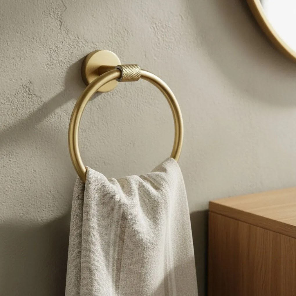 Cuier de baie Ring 5710 Galo Brush Gold