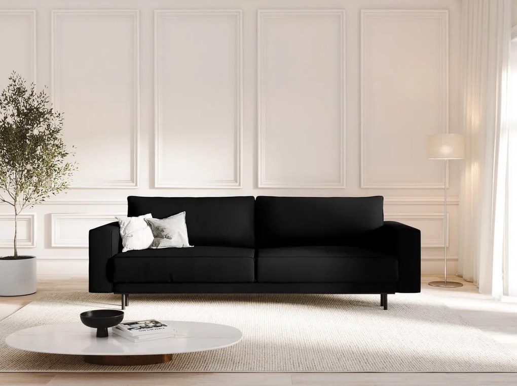 Canapea extensibila 3 locuri Caro catifea L236 cm