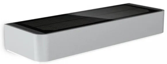 Aplică LED solară cu senzor Steinel 052652 XSolar LED/1,5W 2x2000mAh IP44 argintiu