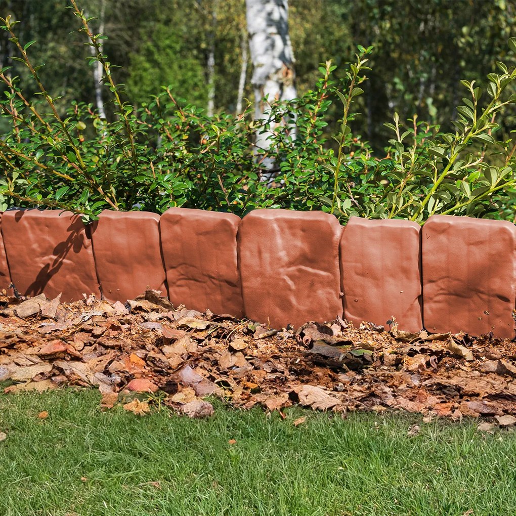 Palisadă de grădină 4Home Terracotta, 2,5 m