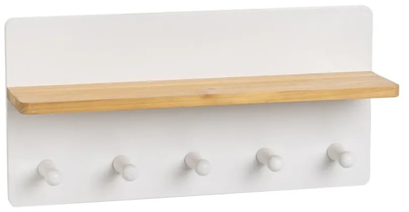 Cuier de perete alb cu raft – Casa Selección