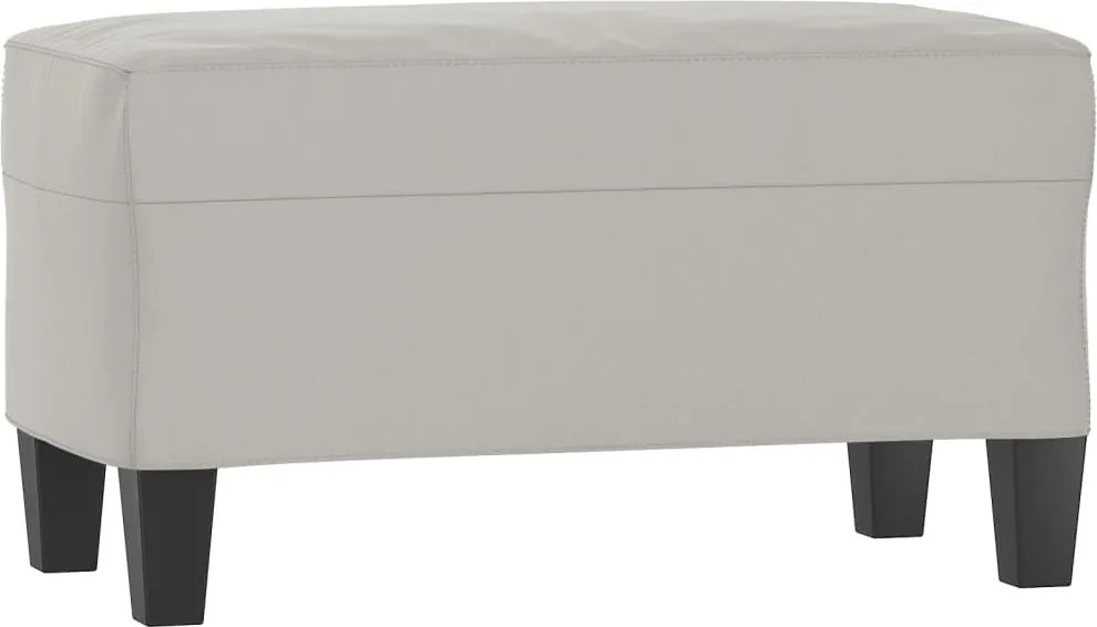 vidaXL Bancă, gri deschis, 70x35x41 cm, microfibră